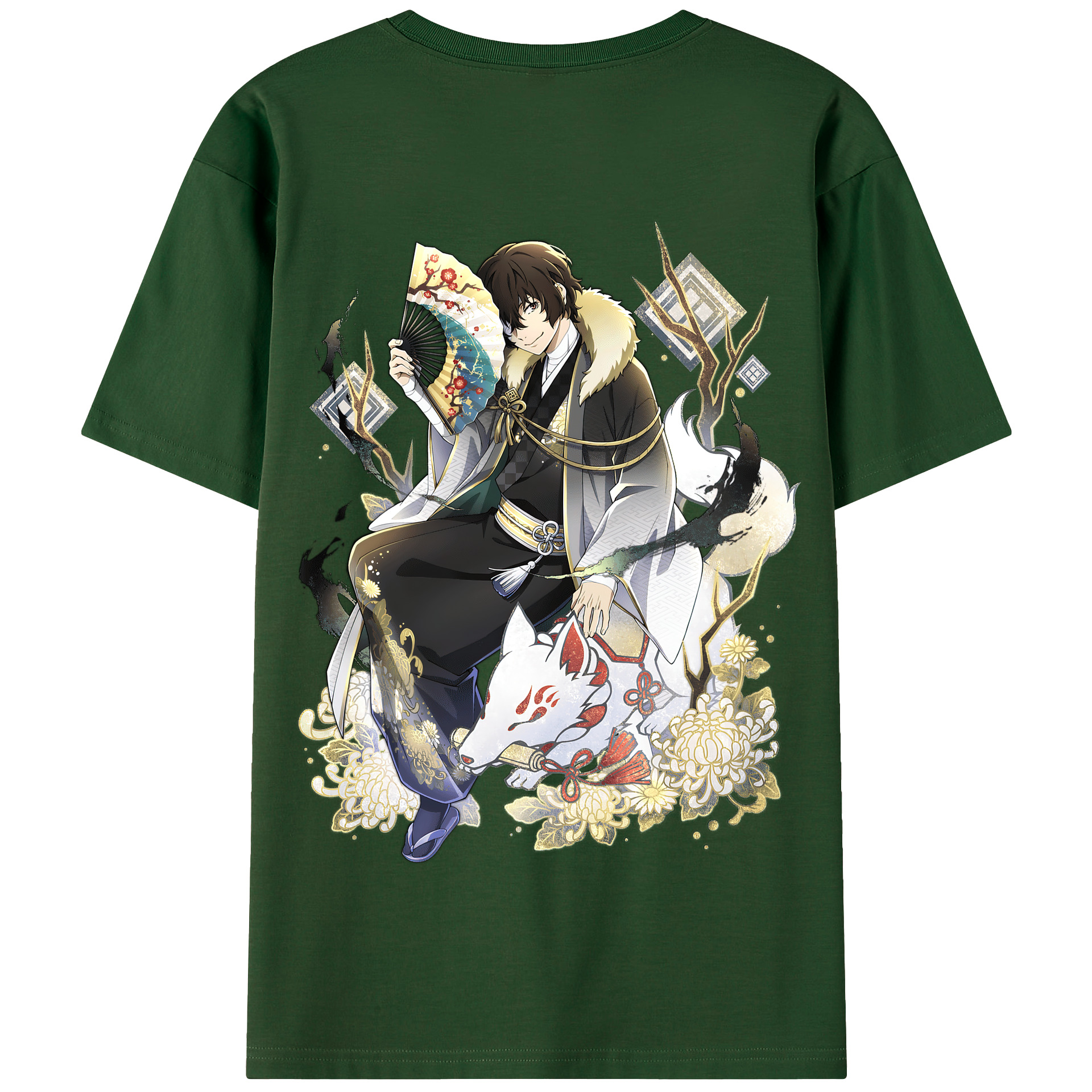 （画像用） 文豪ストレイドッグス Bungo Stray Dogs 綿100％半袖Tシャツ（背面プリント）